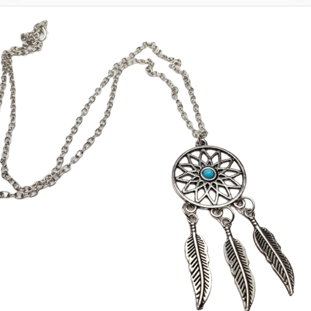 Dreamcatcher Halloween Necklace Indian costume 24" *